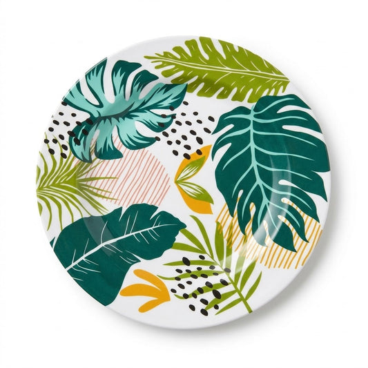 Plastic Plate Assorted Colours 23cm 176g - Pack of 8188