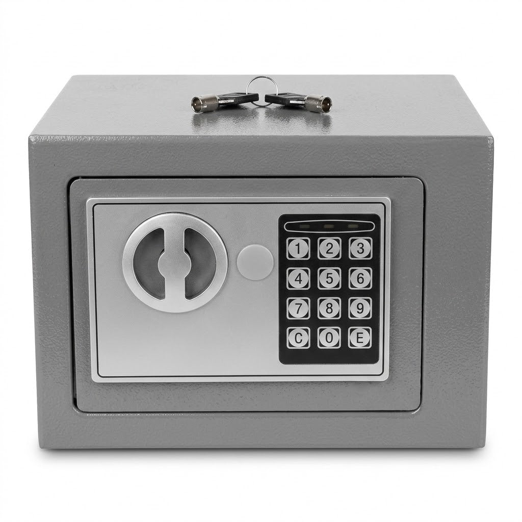 Metal Safe Box 2511g, 17 x 23cm, SKU 8148 – [C3 M8W] Manchester Wholesale