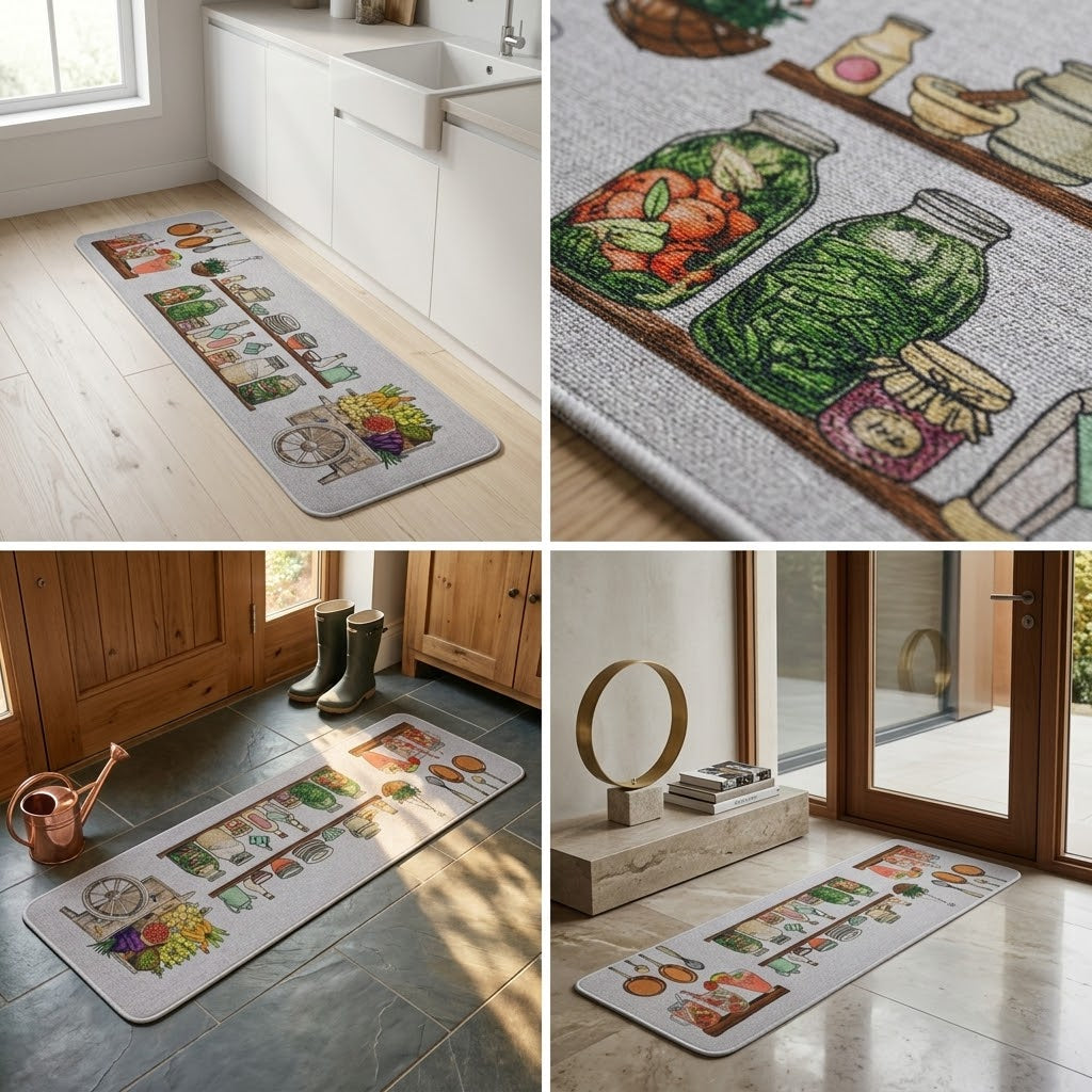 Durable Rubber Door Mat 120cm Assorted Colours, 827g – SKU 8138