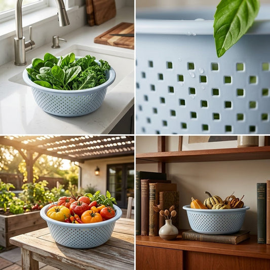 Plastic Round Basket SKU 8183 – 27cm Diameter, 118g Lightweight Storage Solution