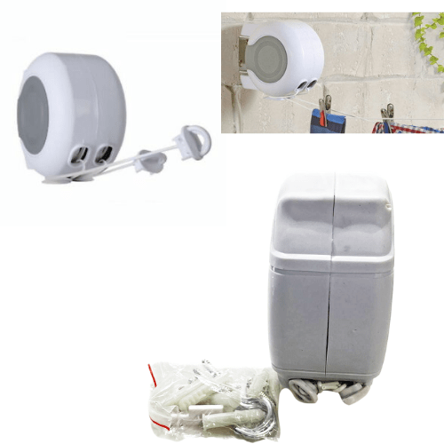 Outdoor Garden Retractable Washing Line 26 Metre 16.5 x 18 x 9 cm Assorted Colours 26MD2 / 02398 A (Parcel Rate)