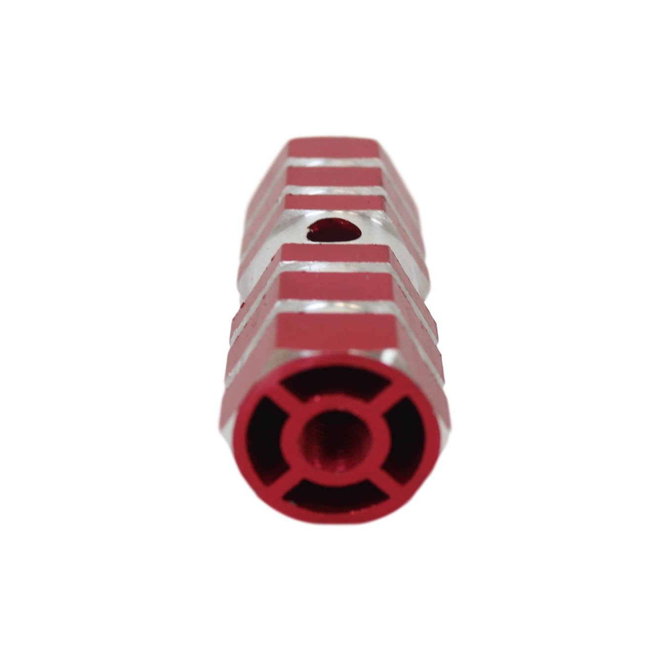 Aluminium Striped Bike Bicycle Pedal Foot Rest Axle Peg 7 x 2.3cm Pack of 2 Assorted Colours 1861 (Parcel Rate)