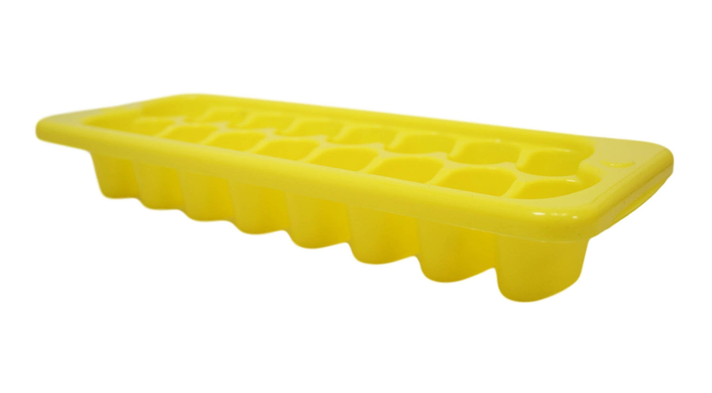 Plastic Ice Cube Tray Mould 29 x 12 x 5cm Assorted Colours 9676 (Parcel Rate)