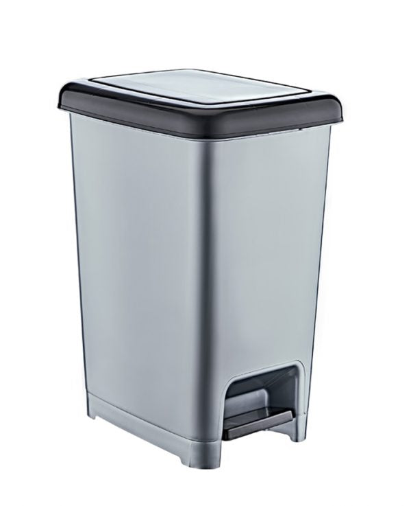Plastic Kitchen Bathroom Slim Pedal Bin 25 Litre D01043 / PB25 A (Big Parcel Rate)