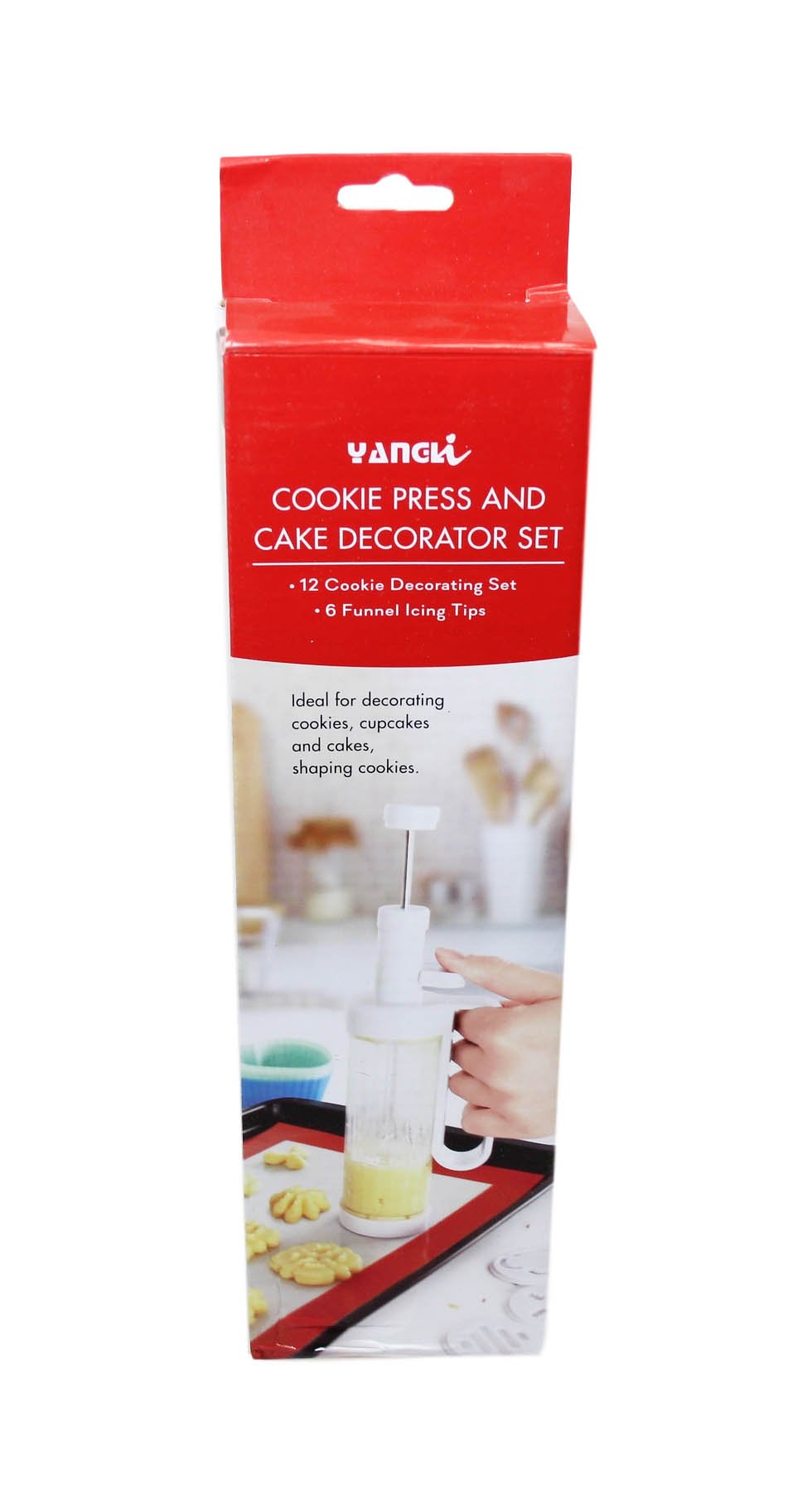 Plastic Cookie Press and Cake Decorator Set of 12 4160