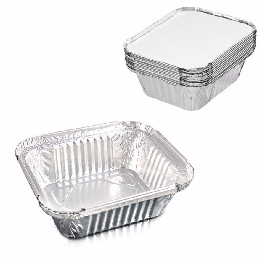 Aluminium Foil Food Containers 148 x 118 50mm Pack of 50 MX6024