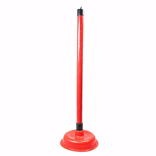 Bathroom Heavy Duty Plunger With Stick in Red 2575 A (Parcel Rate)