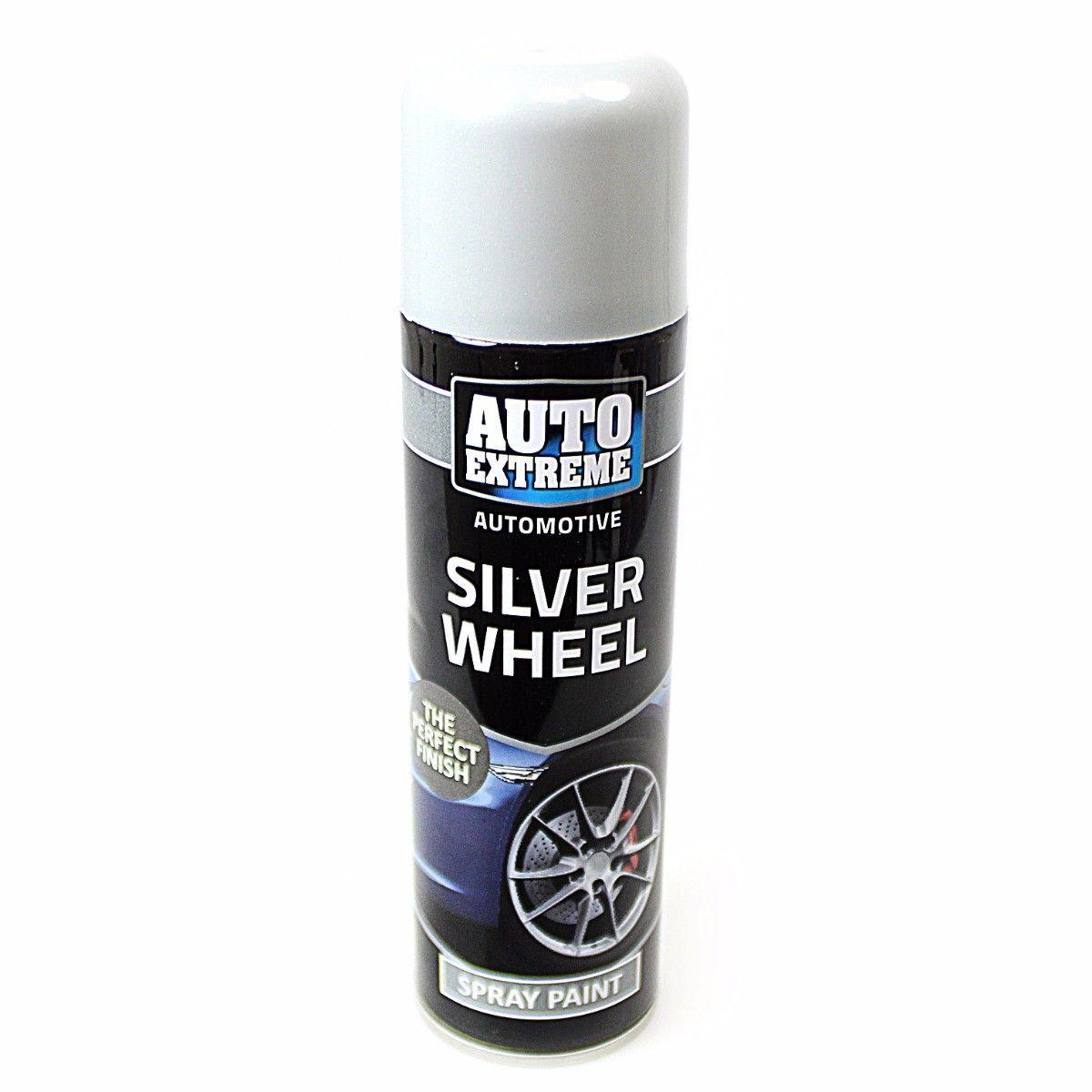 Spray Paint Can Gloss SILVER WHEEL Aerosol AUTO EXTREME 250ML   1904 (Parcel Rate)