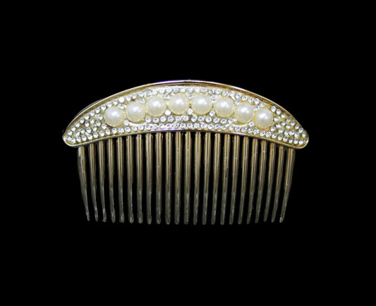Ladies Women's Plastic Pearl Hair Clip 10cm Assorted Designs 5986 (Large Letter Rate)