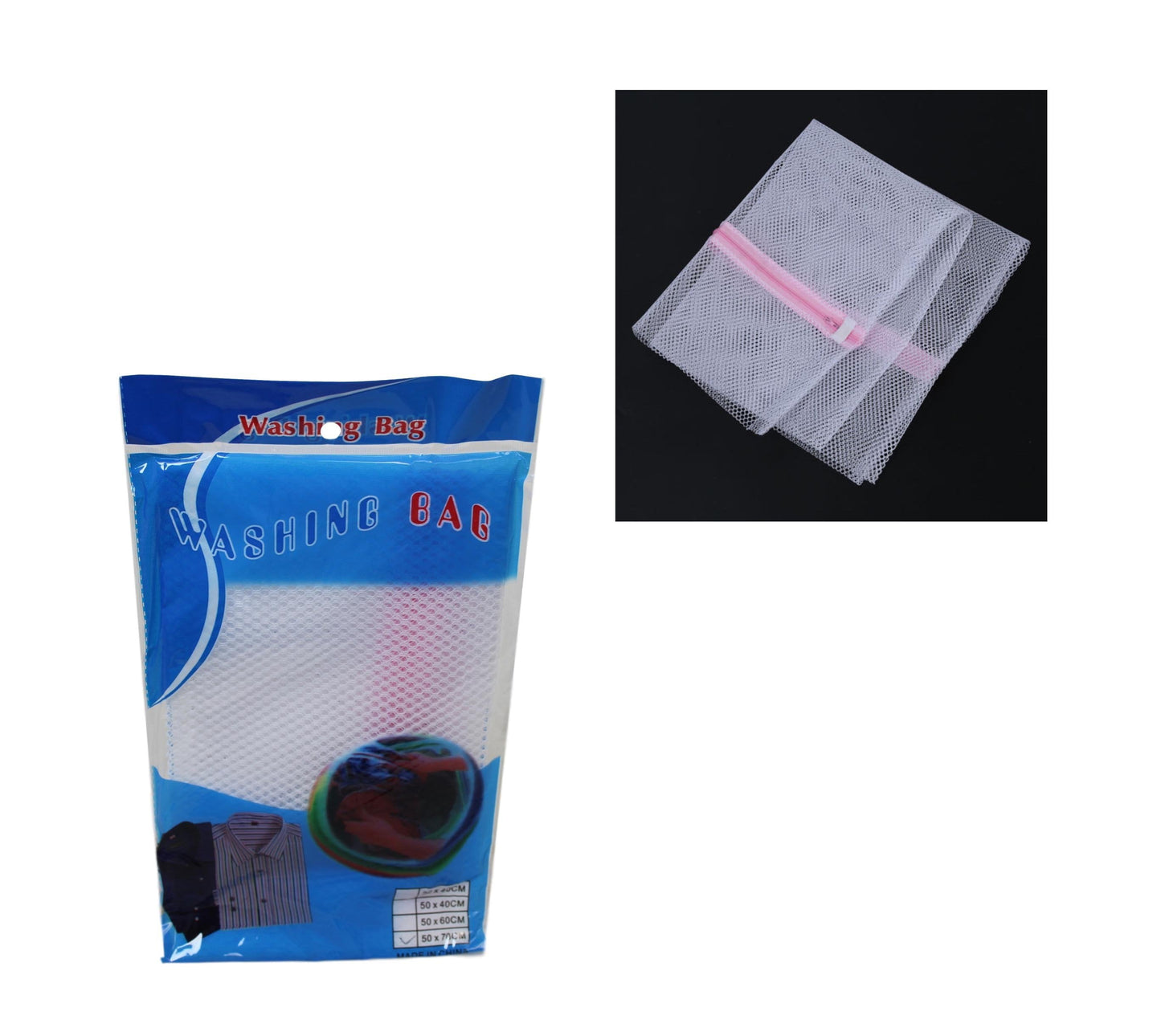 Protective Zipped Mesh Washing Laundry Clothes Bag 50 x 70cm 6088 (Large Letter Rate)