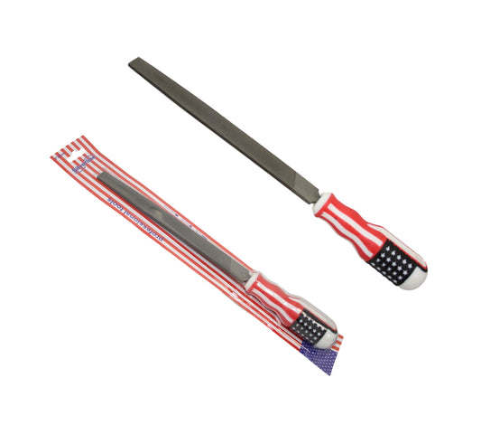 Silverline Ceramic Enamel Chrome Limescale Stain Remover Long File 8''200mm (Parcel Rate) 6361