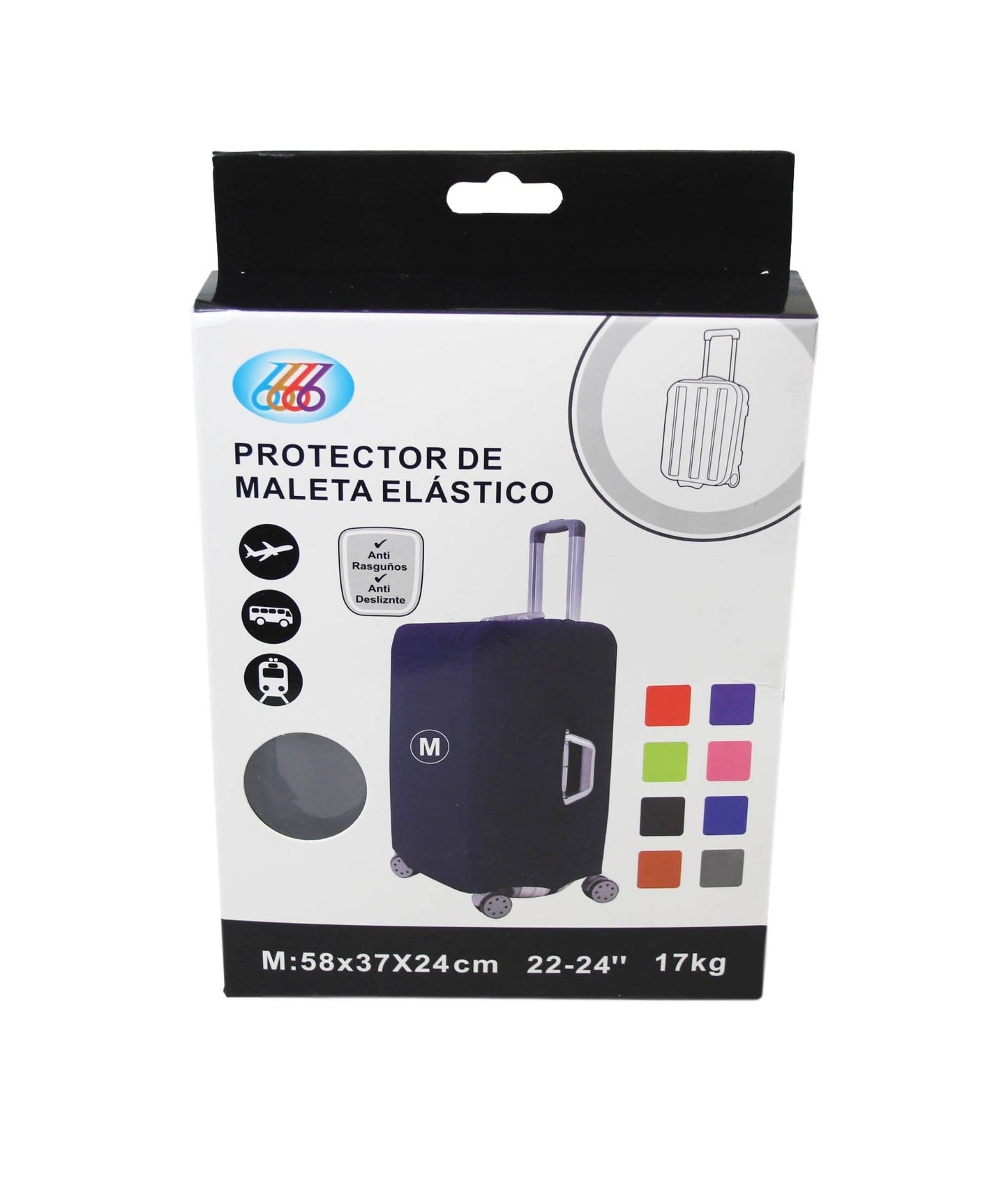 (M) Travel Suitcase Luggage Cover Protector Elastic Stretchy Cover 58x37x24cm Assorted Colours 6534 (Parcel Rate)p