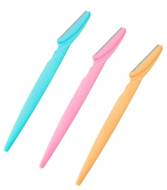 Disposable Eyebrow Razor Trimmer Pack of 3 14.5 cm 7139 (Large Letter Rate)