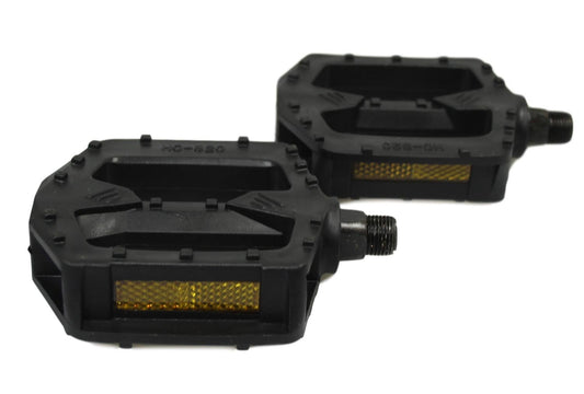 Bicycle Bike Pedals with Reflective Part 11cm Black 1852 (Large Letter Rate)