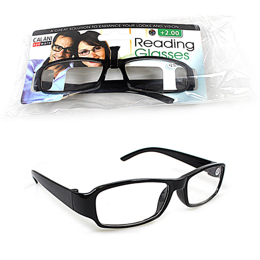 Plastic Calani Reading Glasses +4.00 Assorted Colours RD400 / BOX400 (Parcel Rate)