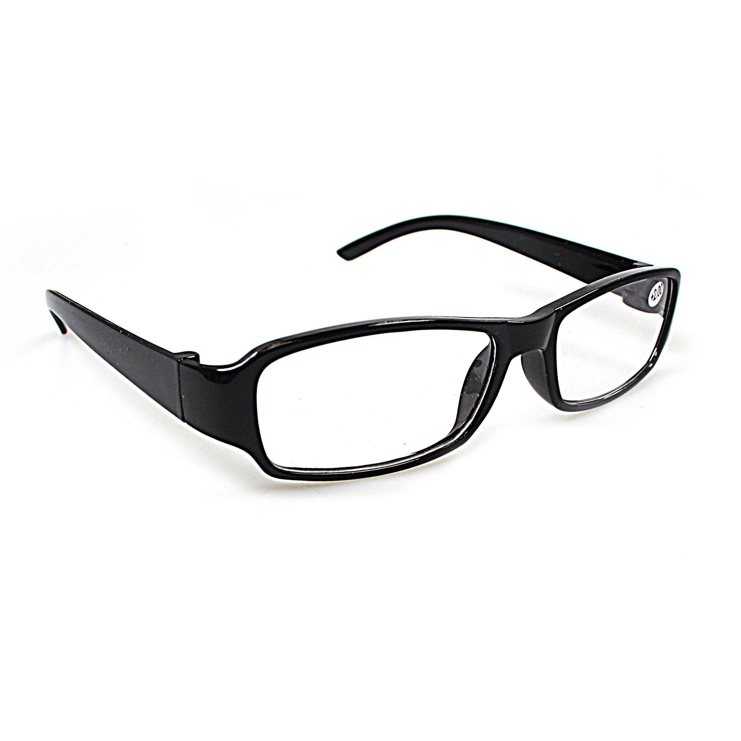 Plastic Calani Black Reading Glasses  +4.00 BOX400 (Parcel Rate)