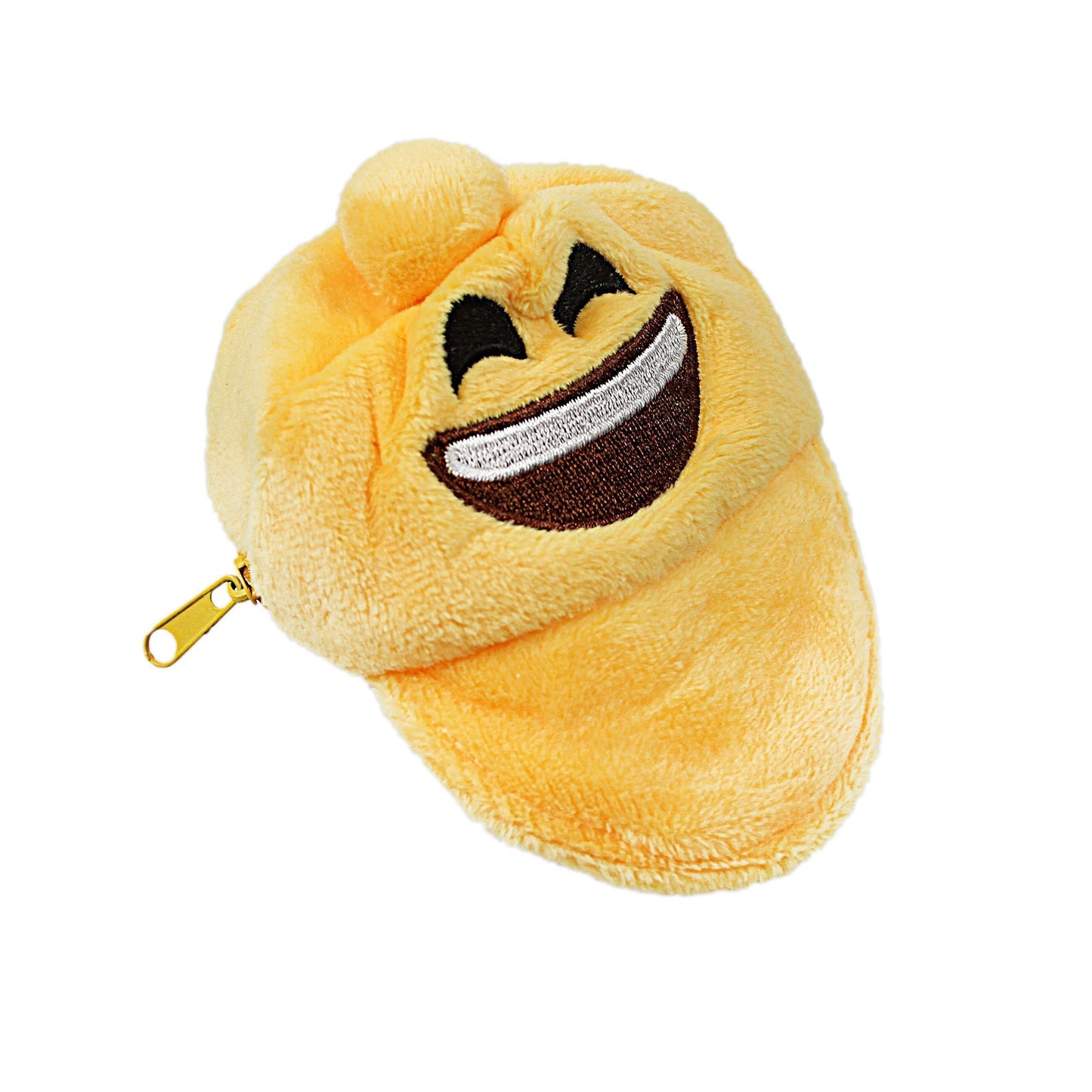 Emoji Soft Hat Cap Shaped Coin Purse 9 cm Assorted Designs 4956 (Parcel Rate)p