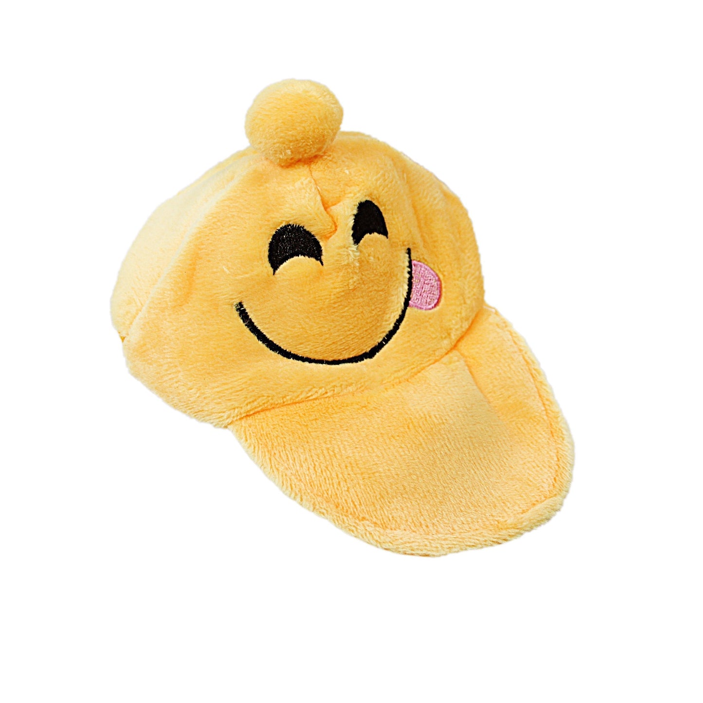 Emoji Soft Hat Cap Shaped Coin Purse 9 cm Assorted Designs 4956 (Parcel Rate)p