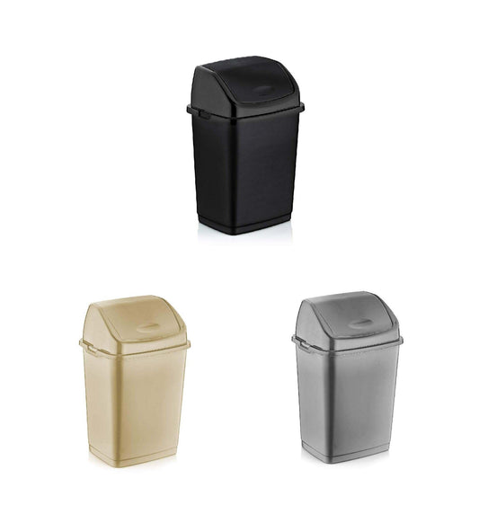 Plastic Fantasy Dust Bin 5 Litre Assorted Colours D09701 / DB5