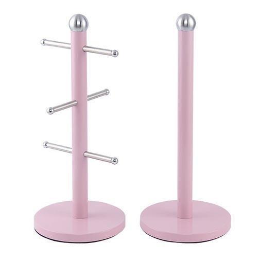 Free Standing Kitchen Roll Holder and Mug Tree Assorted Colours 33 cm 2010 (Parcel Rate)
