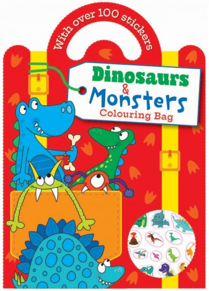 Childrens Fun Activity Colouring Bag With Over 100 Stickers 2 Designs P2595 A  (Parcel Rate)