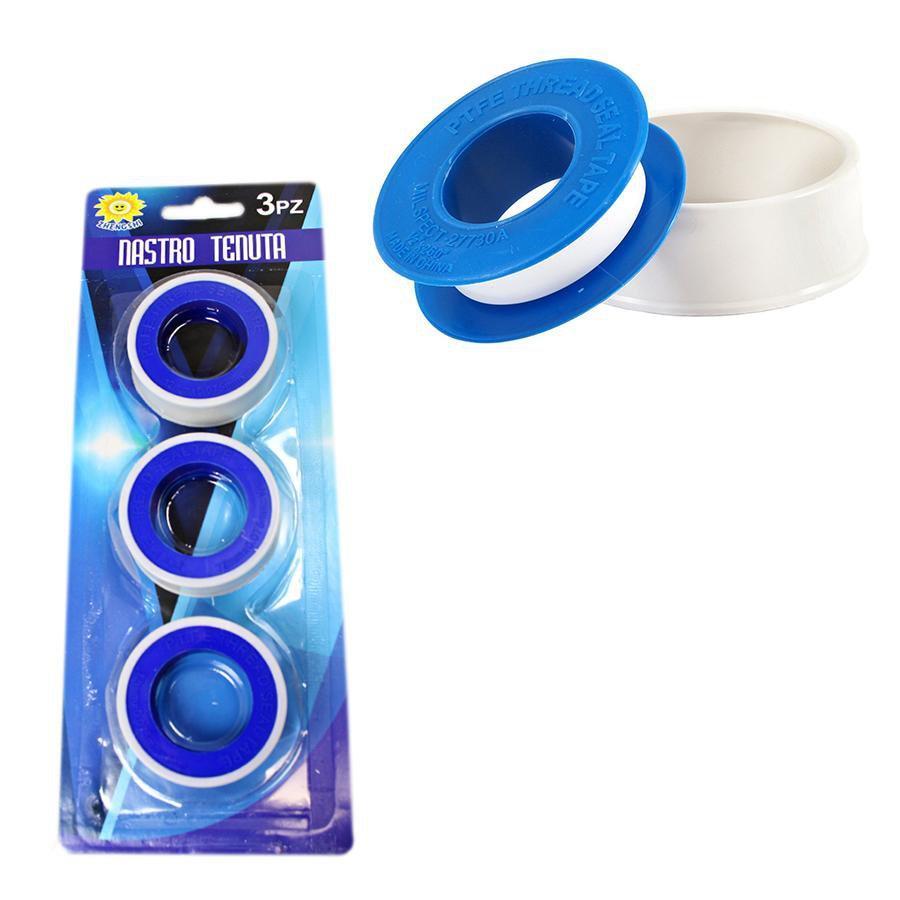 DIY PTFE Plumbing Pipe Tape Seal Pack of 3 White 5160