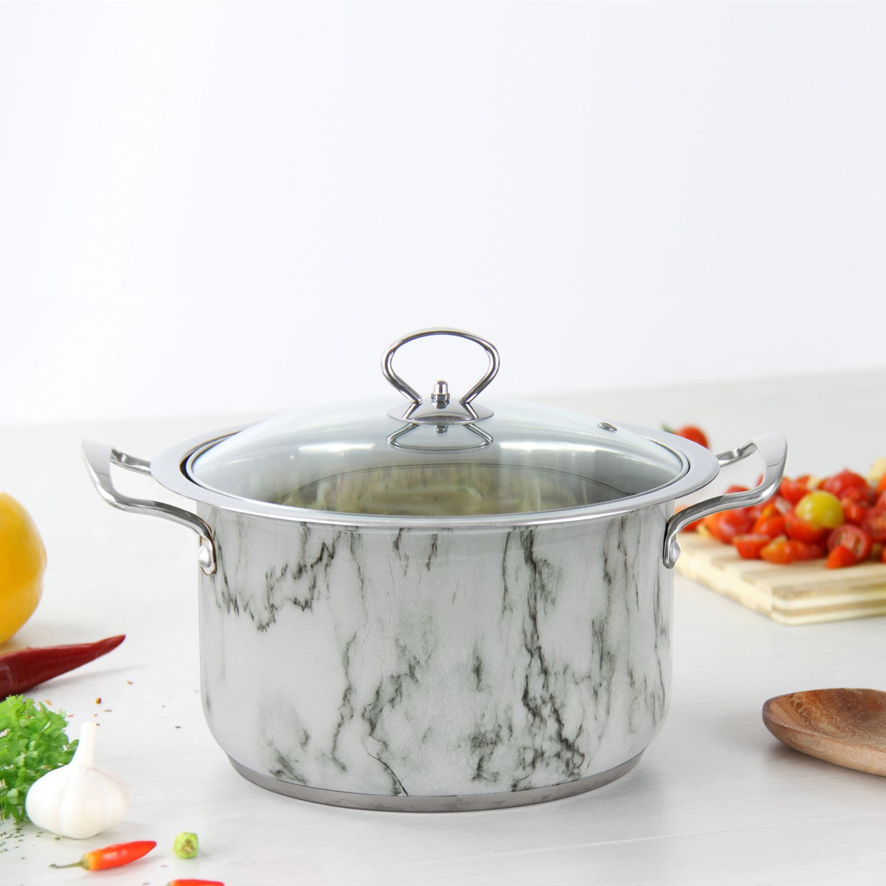 SQ Professional Gems Stainless Steel Stockpot Set of 4 Calac 18-20-22-24cm 9788 (Big Parcel Rate)